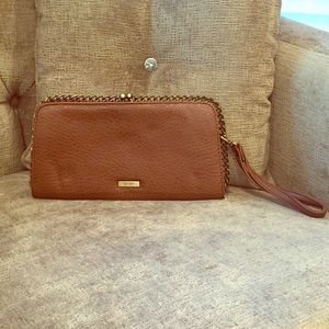 Jessica Simpson brown clutch wallet